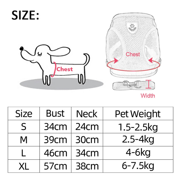Adjustable Vest Dog Harness