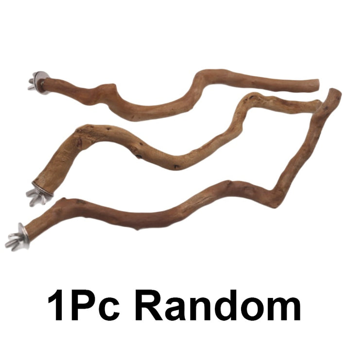 Natural Parrot Perch Bird Stand Tree Stick