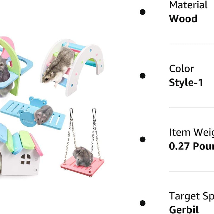 Pet Hamster Wooden Toys