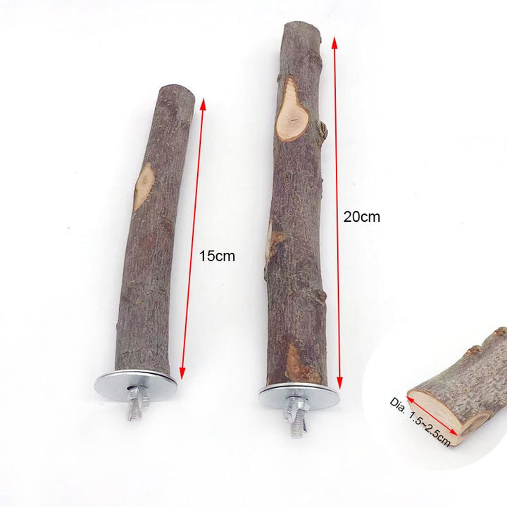 Natural Pet Parrot Raw Wood Fork