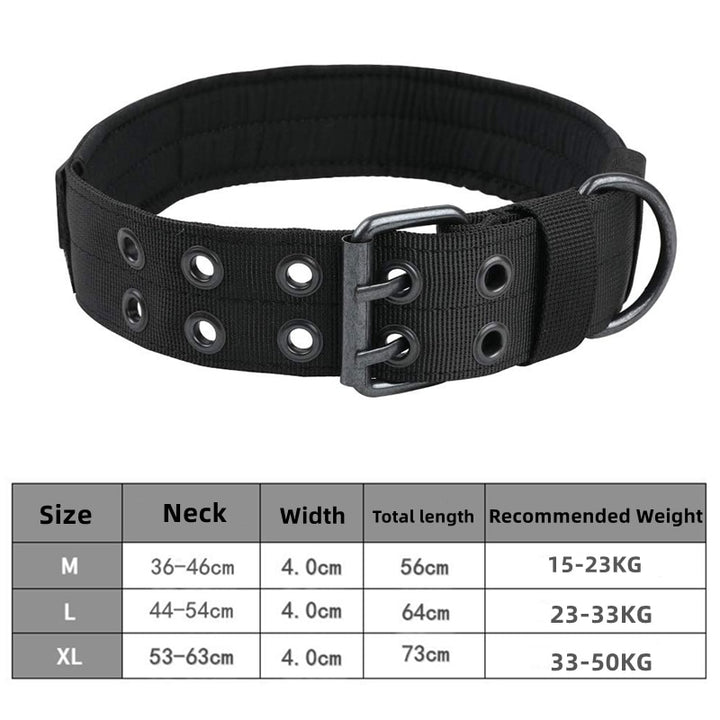 Tactical Dog Collar Adjustable For Leash Use