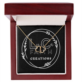 LuCaFaith Solid 10k Gold Everlasting Love Hearts Necklace