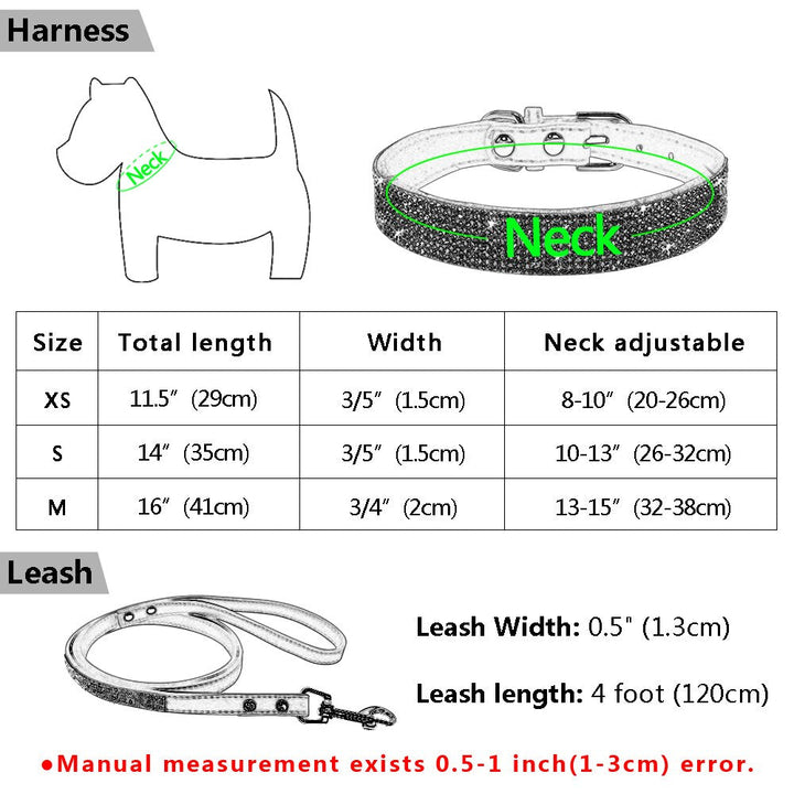 Dog Collar Leash Set